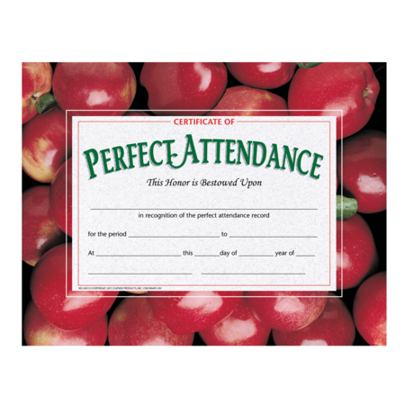 HAYES Certificate ofPerfect Attendance, PK5 VA513-5